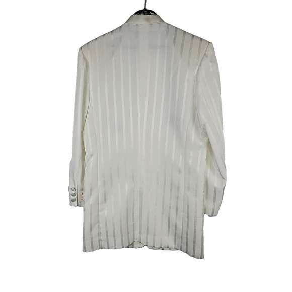 J. Vital Boys 2 PC Formal Dress Suit White Pinstripe 14R x W28 - NWT - Picture 7 of 11